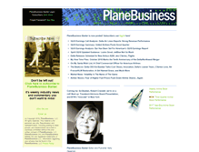 Tablet Screenshot of planebusiness.com